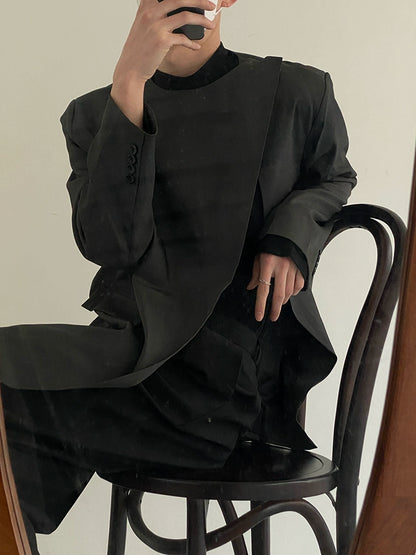 Asymmetric Split Tailored Jacket WN21468