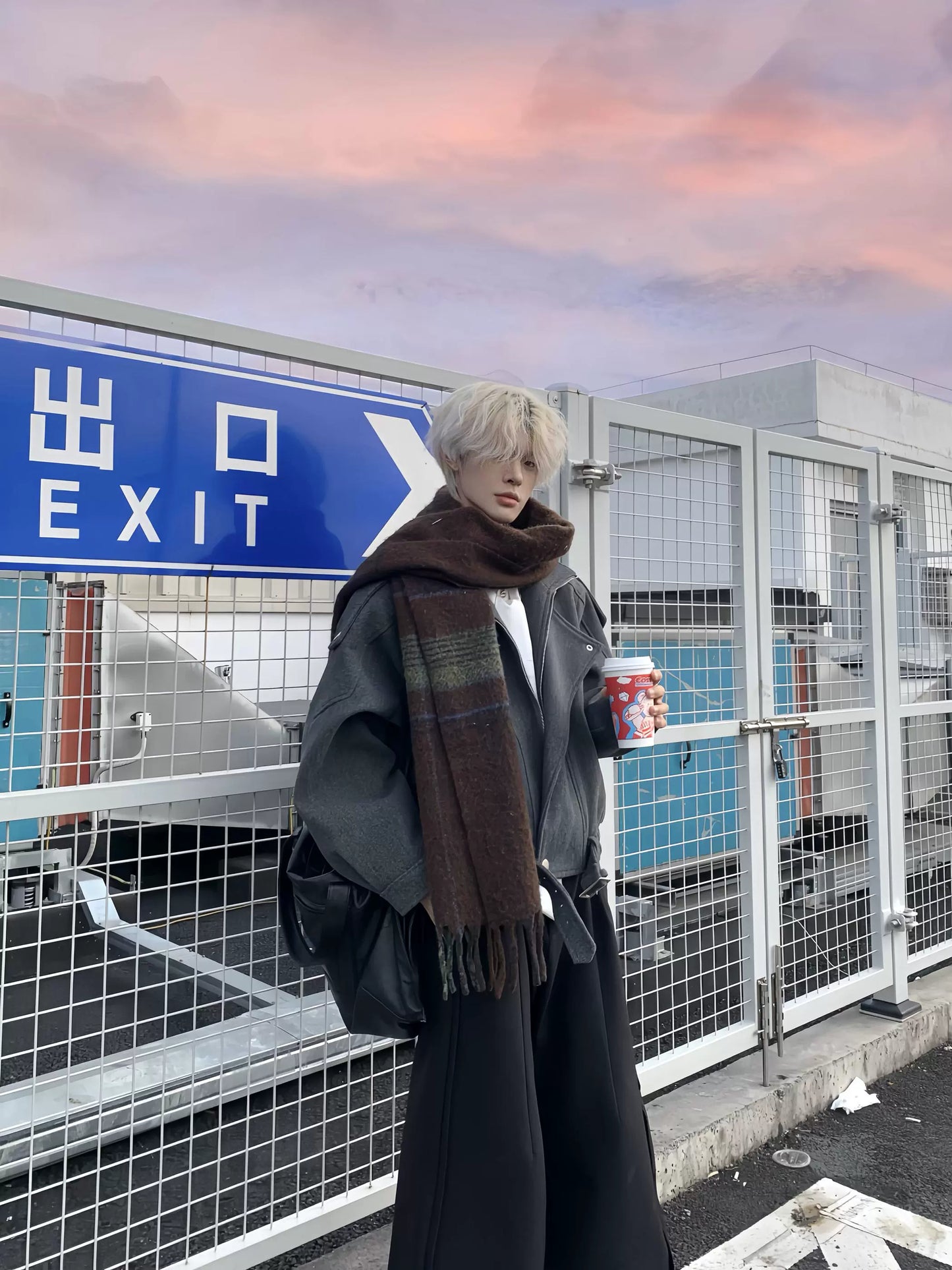 Padded Oversize Zipper Jacket WN19891