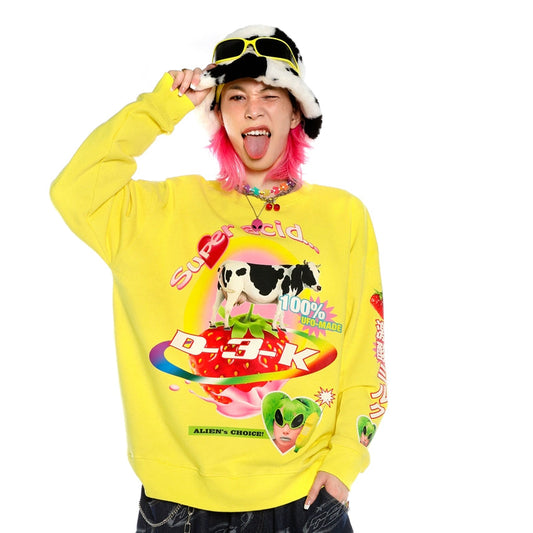 Sweet-Spicy Print Long Sleeve T-Shirt WN22243