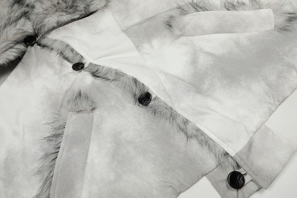 Fake Fur Trim Short Puffer Jacket WN27935