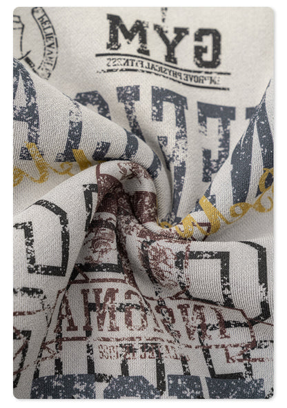 Letter Print Round Neck Sweatshirt WN7826