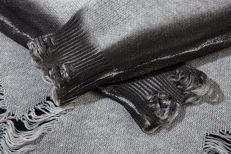 Tie-Dye Butterfly Design Knit Sweater WN11411