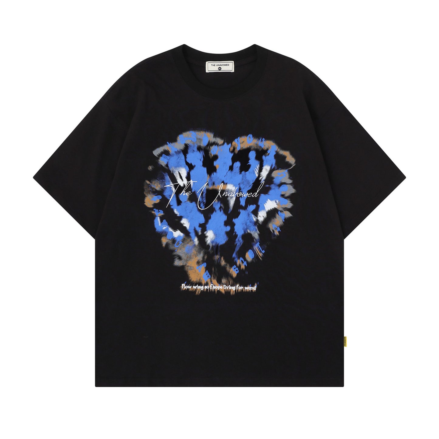 Heart Graffiti Oversize Short Sleeve T-Shirt WN25657