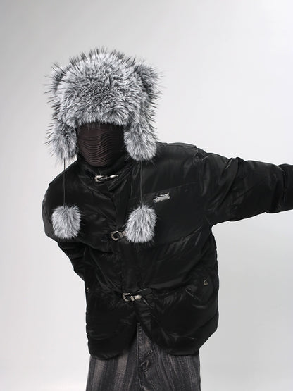 Fluffy Thickened Earflap Fake Fur Hat WN18702