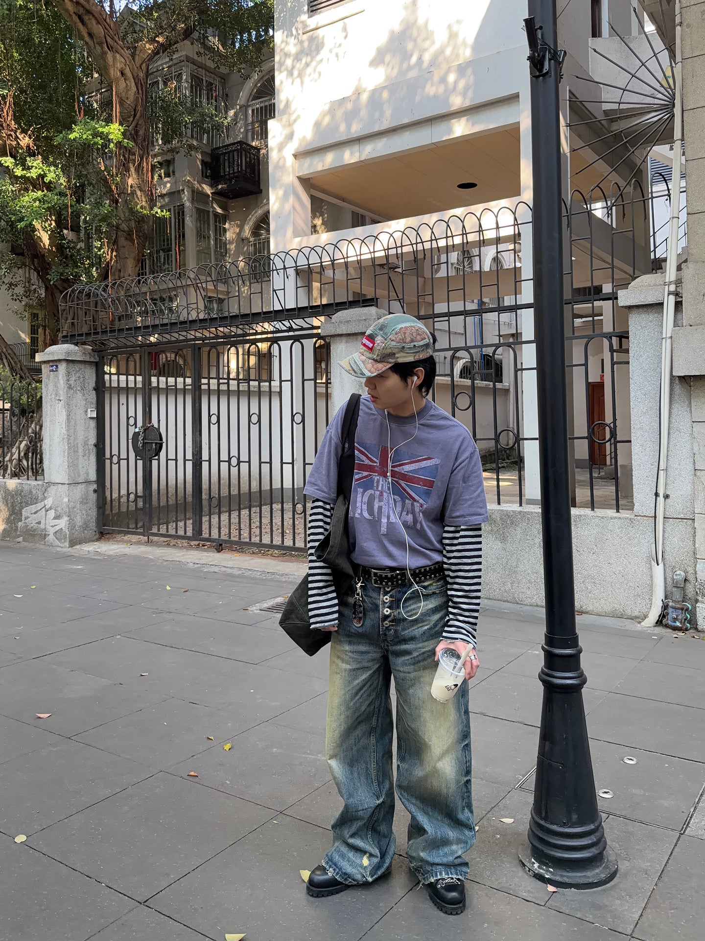 Washed Graphic Print Short Sleeve T-Shirt WN24388