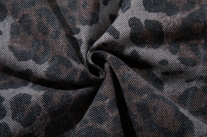 Leopard Embroidery Polo Shirt & Short Pants Setup WN27909