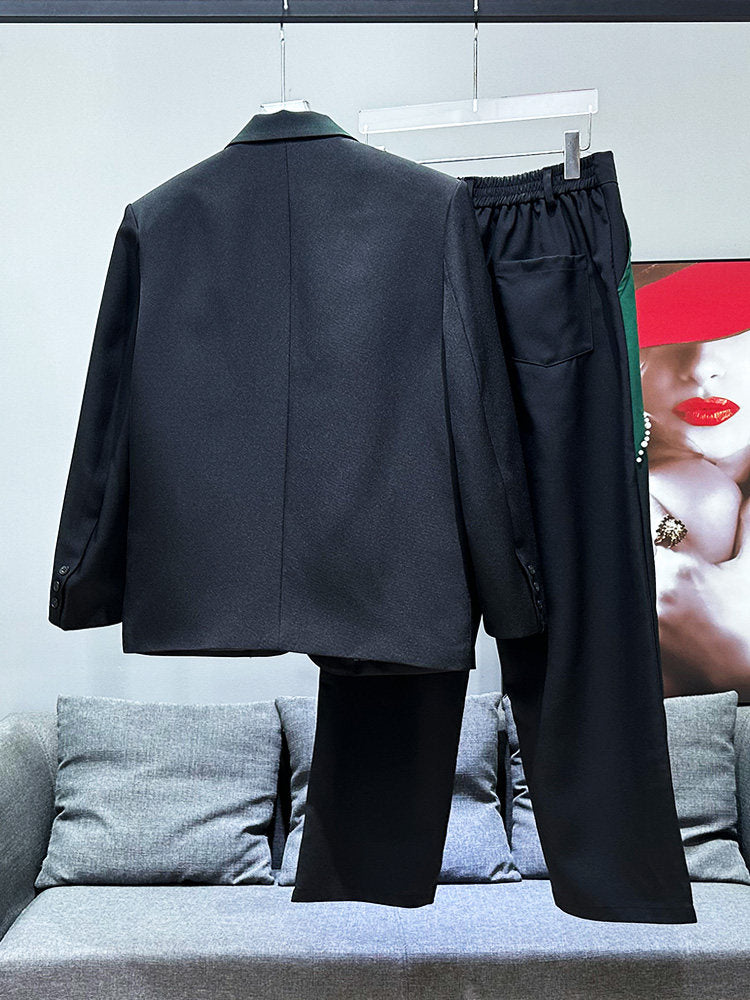 Gradient Pearl Tailored Jacket & Straight Trousers Setup WN23969