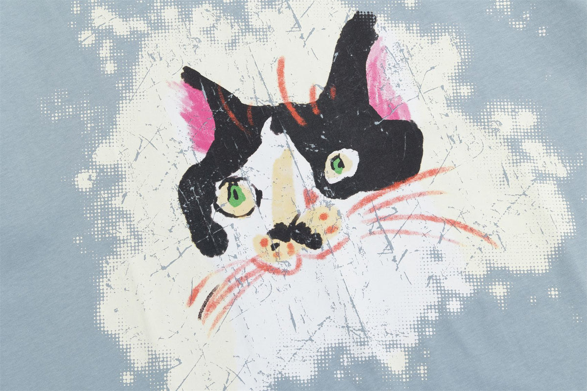 Cartoon Print Short Sleeve T-Shirt WN26777