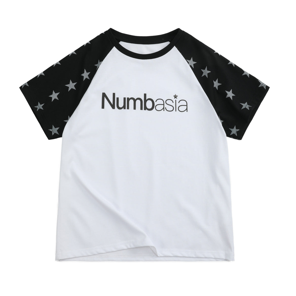Raglan Star Logo Print Short Sleeve T-Shirt WN27186