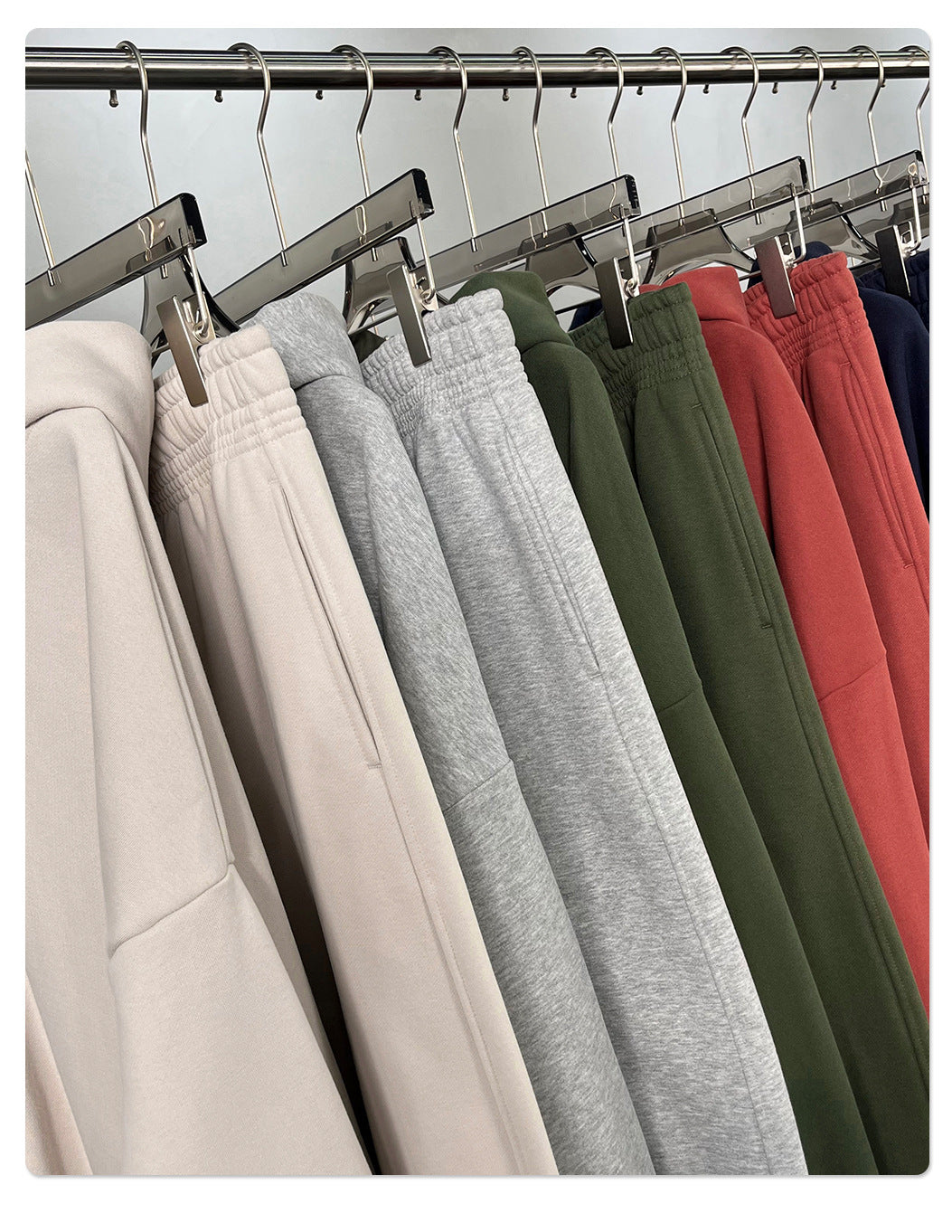 Fleece Lining Oversize Hoodie & Wide Leg Sweatpants Setup WN23113