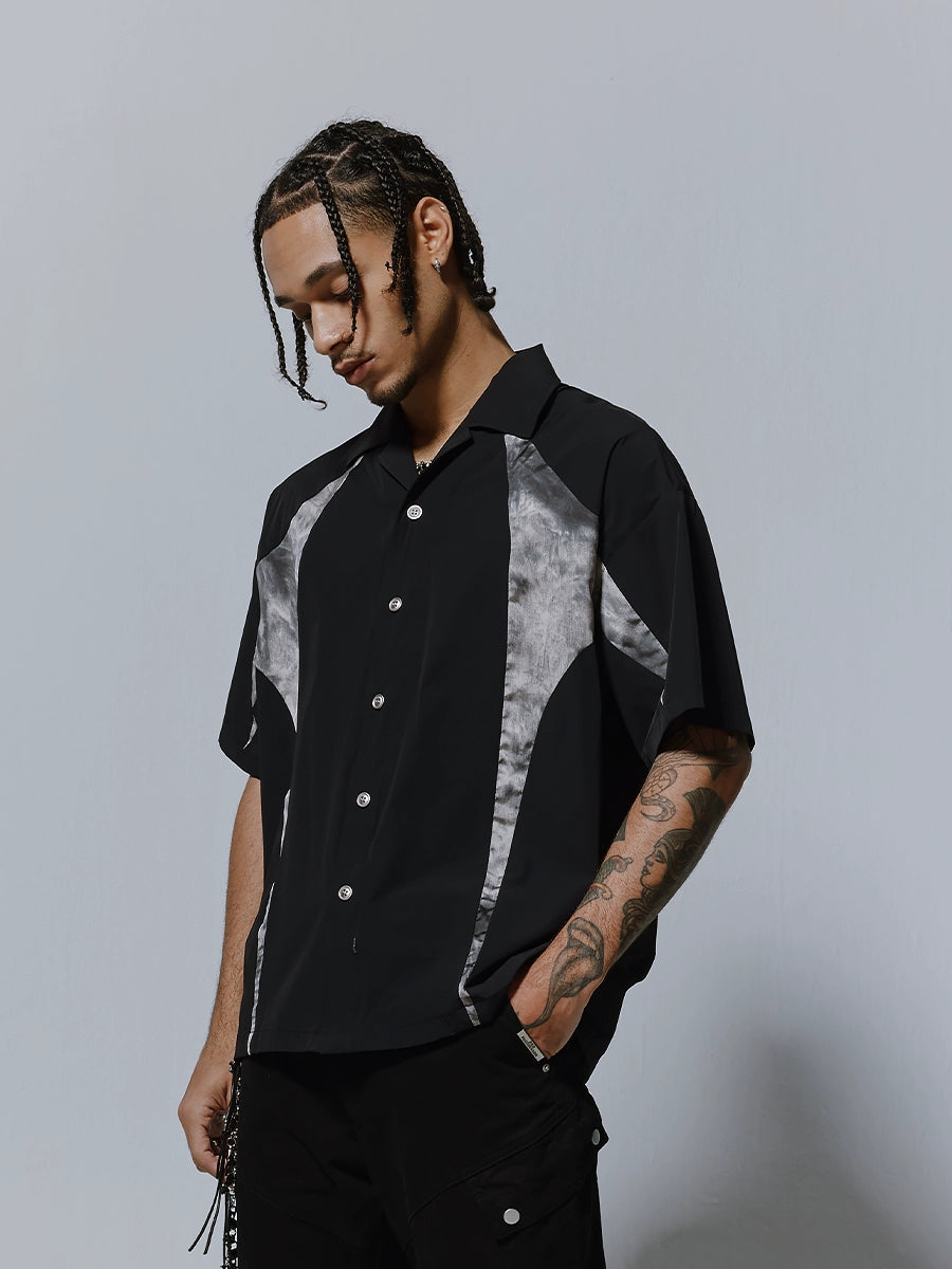 Graphic Design Oversize Short Sleeve Shirt WN17625