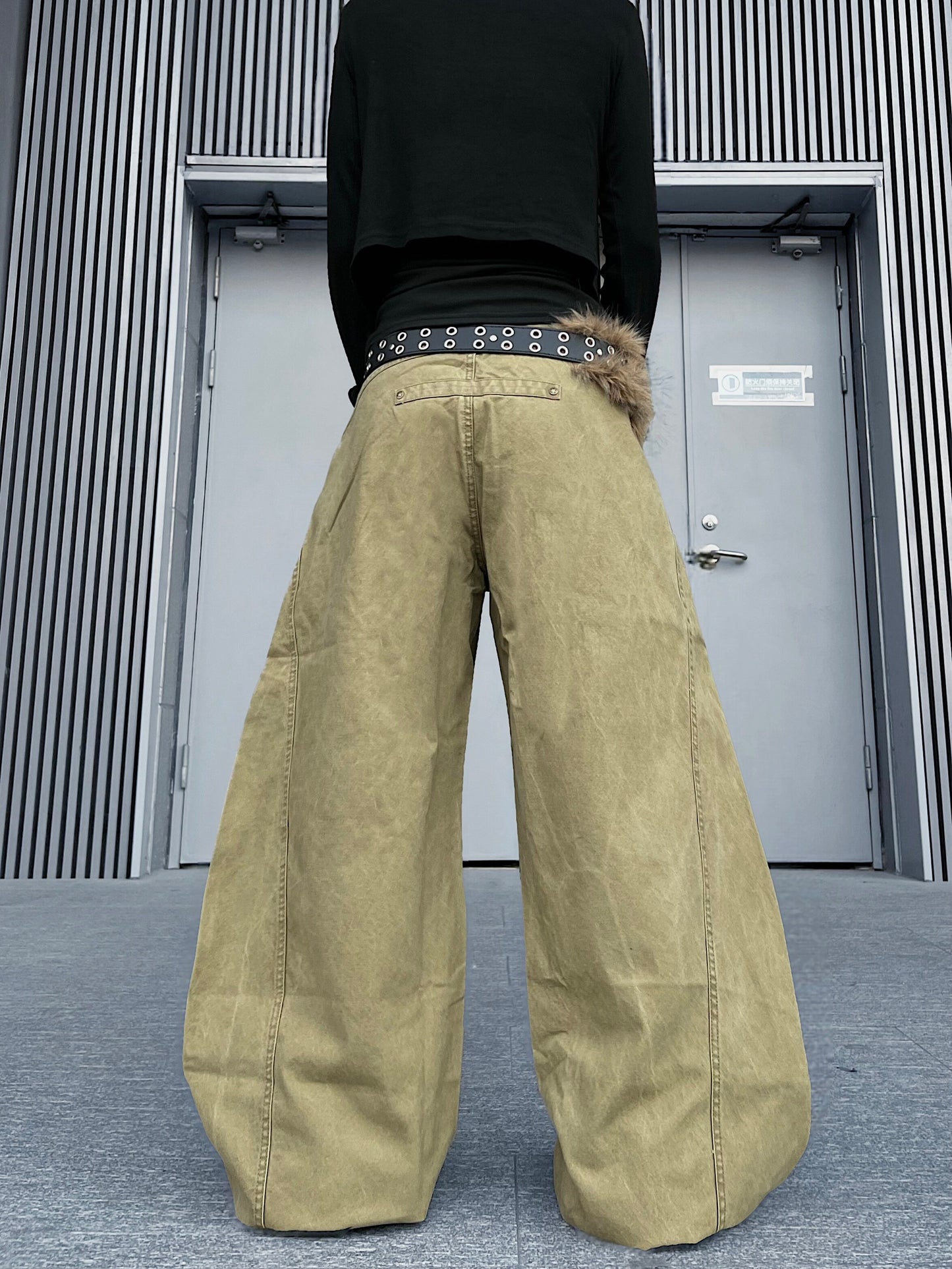 Panel Seam Wide Leg Pants WN24187