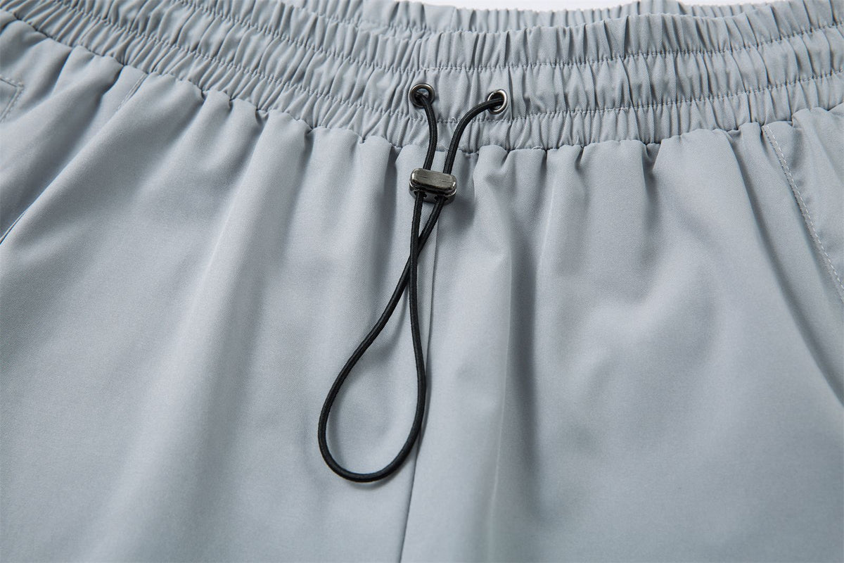 Lightweight Pleats Wide Leg Cargo Pants WN26862