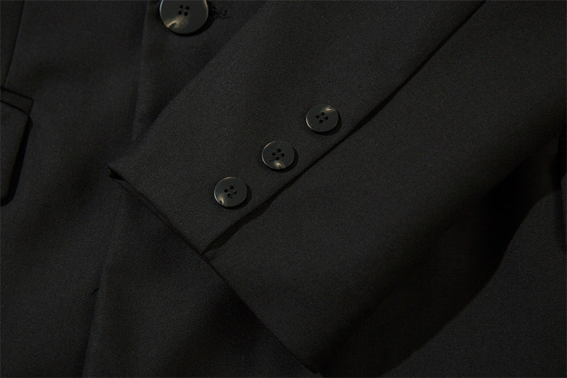Double-Breasted Wide-Lapel Tailored Jacket WN11115