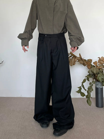 High Waist Wide Leg Straight Trousers WN20031