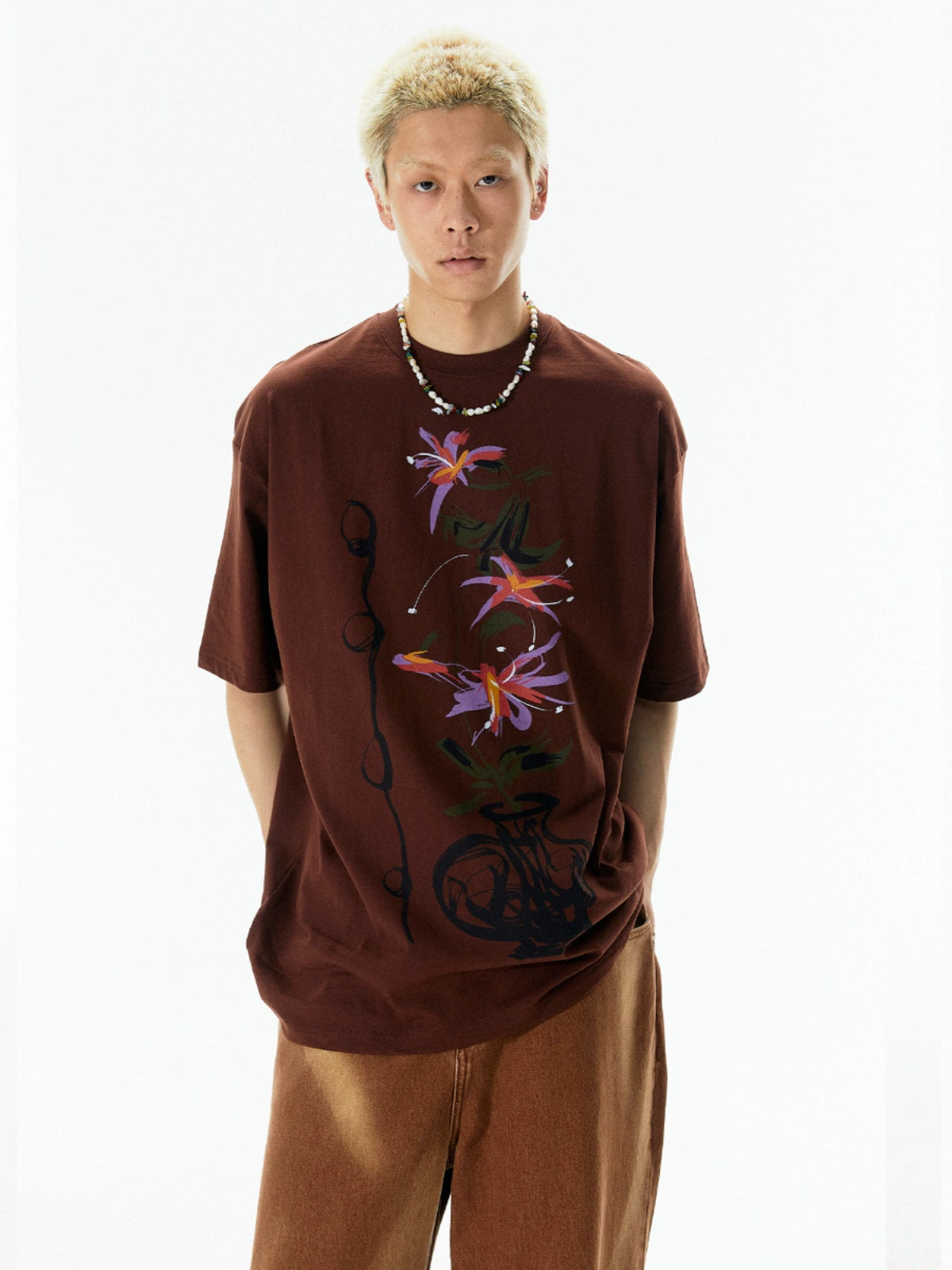 Graphic Art Print Short Sleeve T-Shirt WN18909