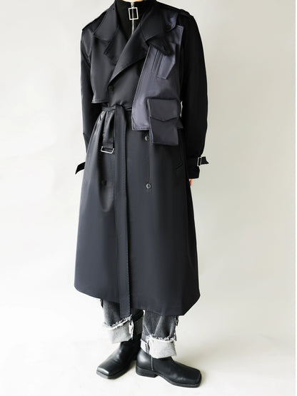 Military-Inspired Mid-Length Trench Coat WN11854