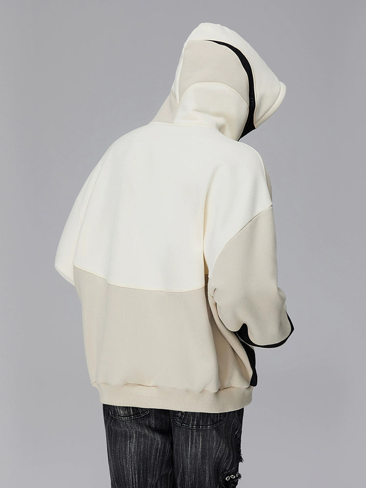 Patchwork Embroidery Design Hoodie WN17842