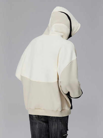 Patchwork Embroidery Design Hoodie WN17842