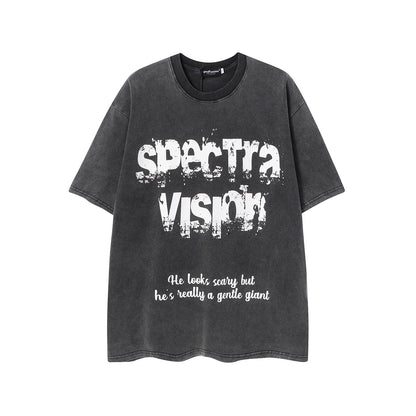 Washed Mask Art Print Short Sleeve T-Shirt WN25441