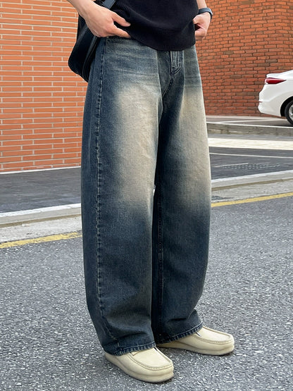 Damage Wide Leg Denim Jeans WN20281