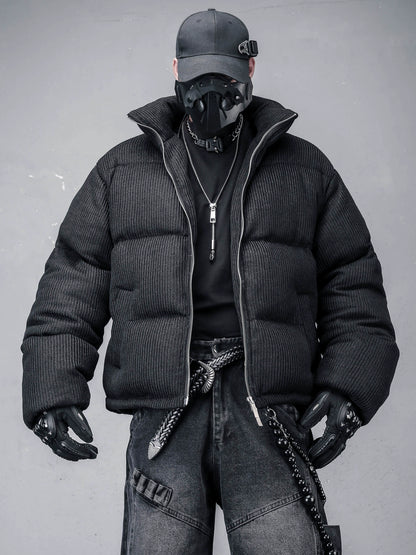 Texture High-Neck Puffer Jacket WN22393