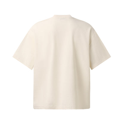Waffle Graffiti Print Short Sleeve T-Shirt WN25905