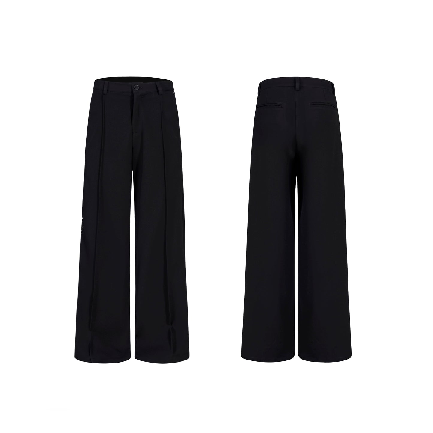 PU Leather Wide Leg Straight Pants & Jacket Setup WN21967