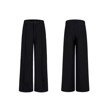 PU Leather Wide Leg Straight Pants & Jacket Setup WN21967