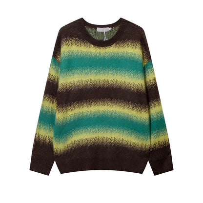 Gradation Color Oversize Kint Sweater WN8721