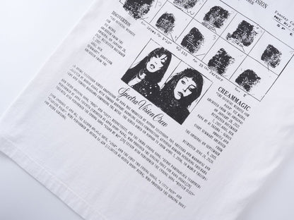 Washed Letter Print Short Sleeve T-Shirt WN25751