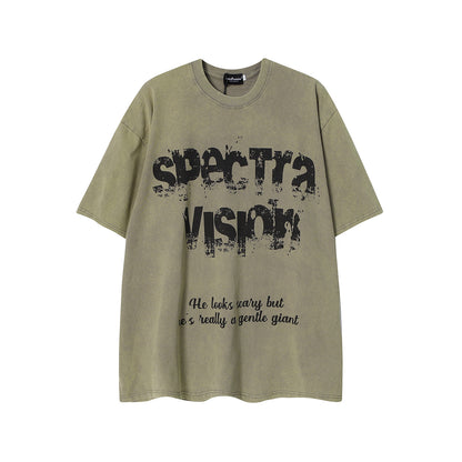 Washed Mask Art Print Short Sleeve T-Shirt WN25441