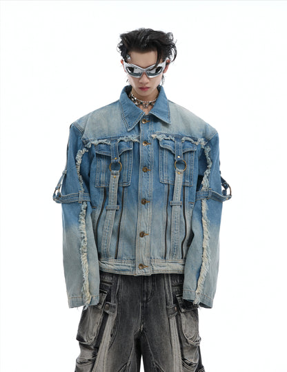 Gradient Wash Denim Jacket WN8658