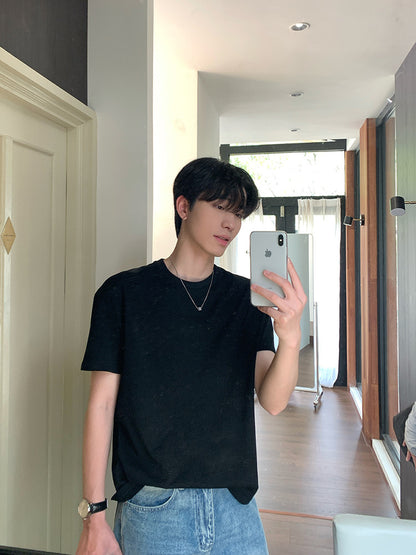 Plain Short Sleeve T-Shirt WN24973