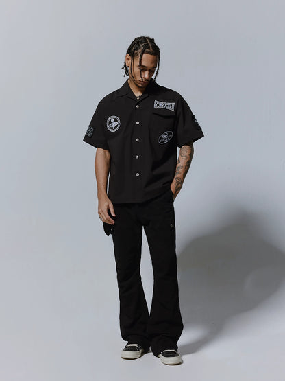 Embroidery Logo Design Short Sleeve Shirt WN17478