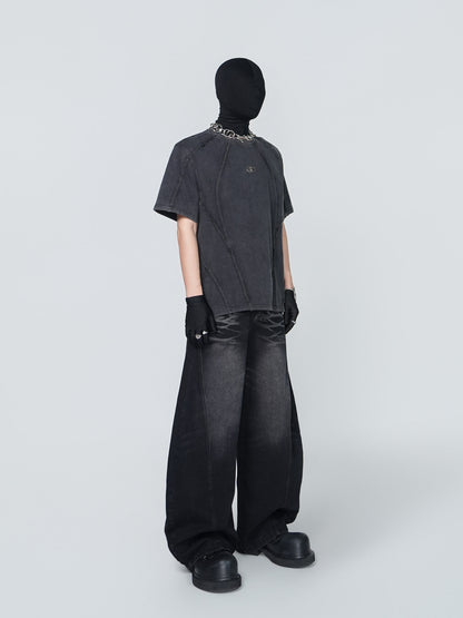 Seam Detail Short Sleeve T-Shirt WN24304