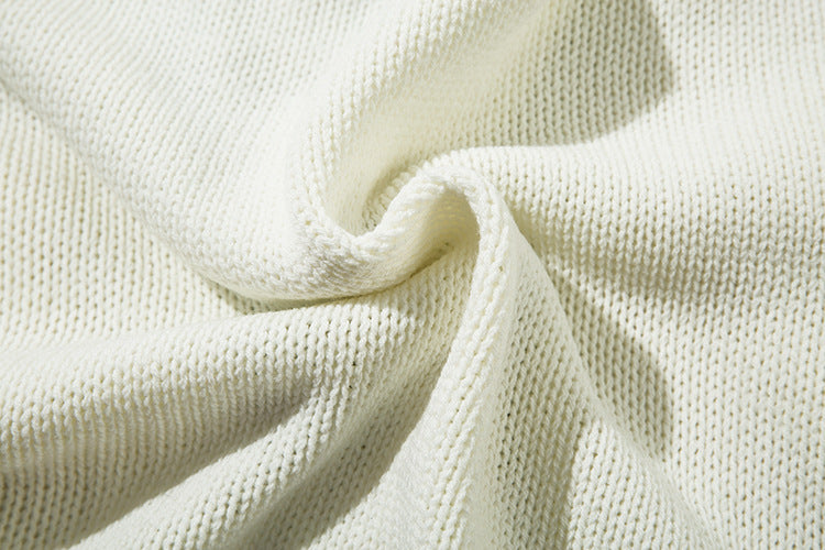 Zebra Print Oversize Knit Sweater WN11414