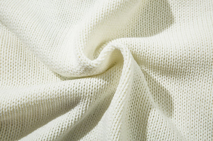 Zebra Print Oversize Knit Sweater WN11414