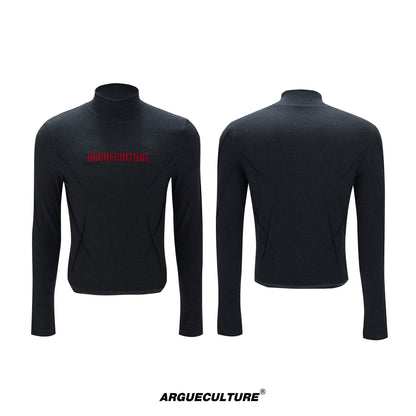 Half-Neck Thermal Stretch Long Sleeve T-Shirt WN22590