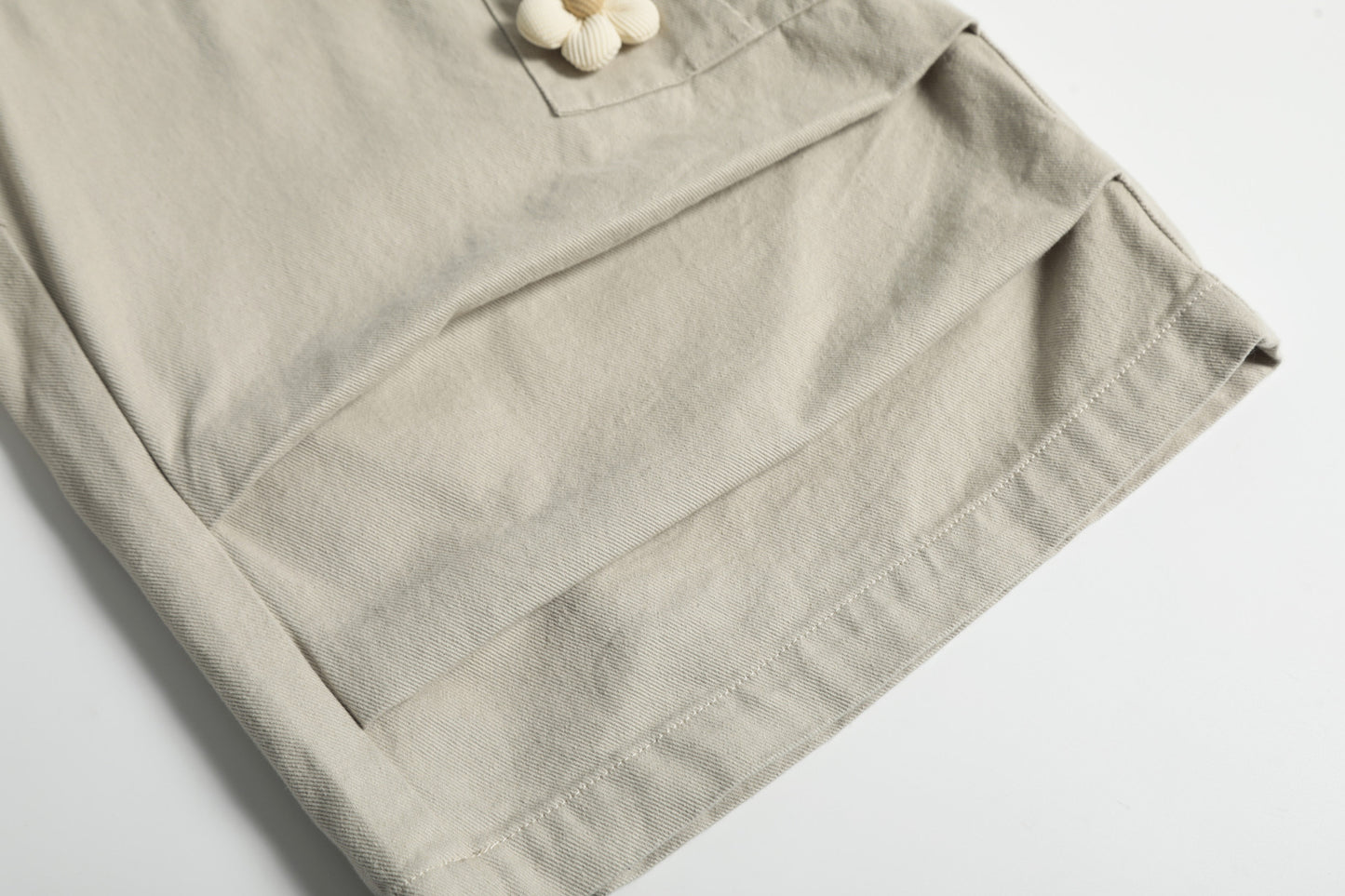 Multi-Pocket Wide Leg Cargo Half Pants WN18574