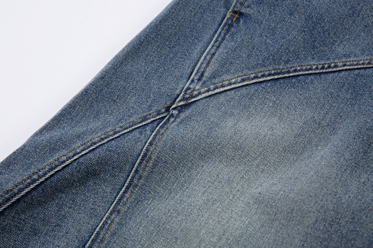 Washed Split-Design Denim Jeans WN13119