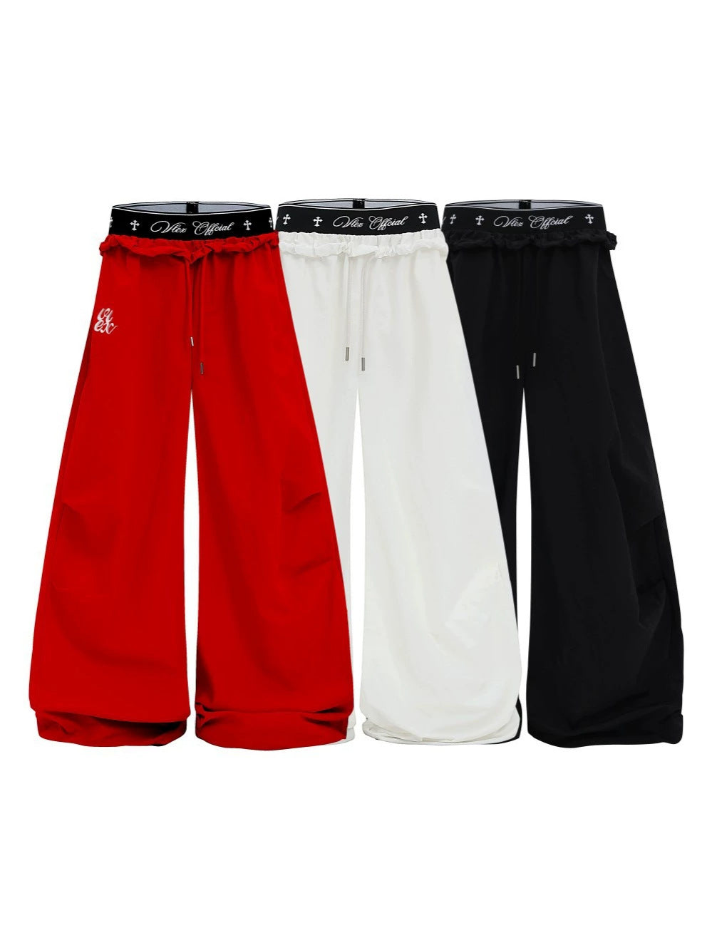 Double Waist Drawstring Wide Leg Pants WN27795