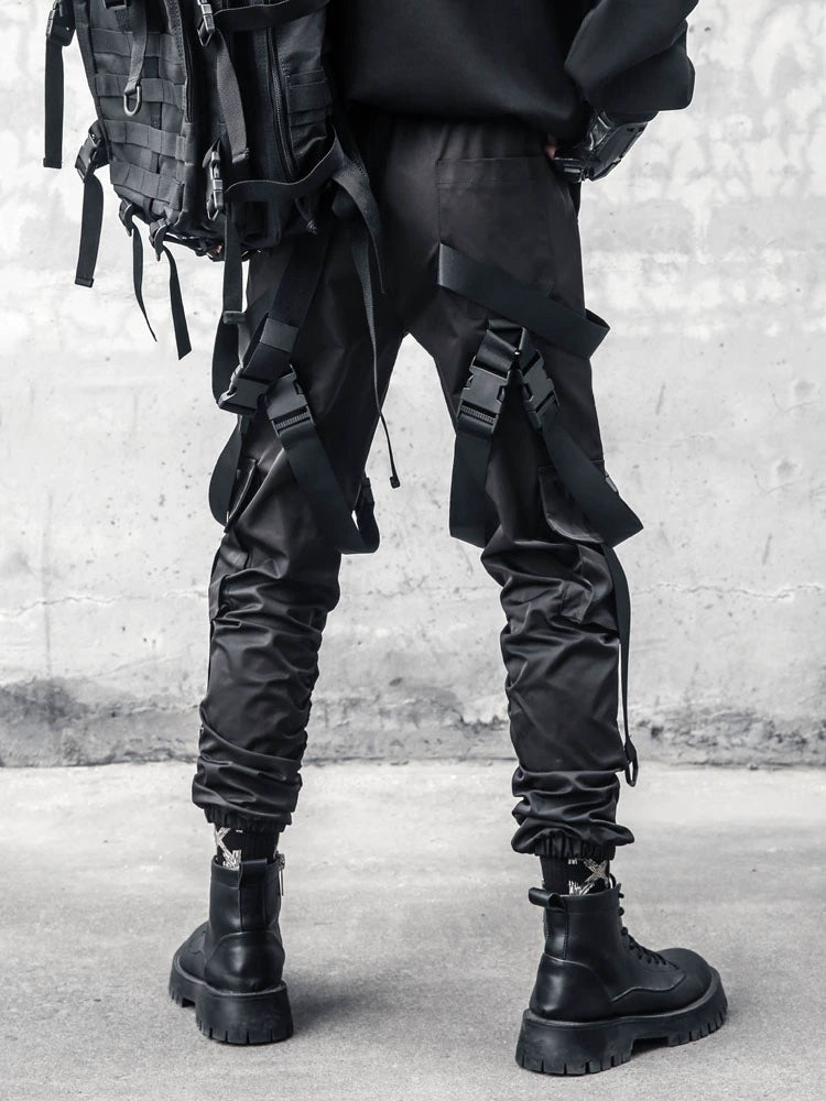 Strap Cuffed Cargo Straight Pants WN22301
