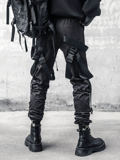 Strap Cuffed Cargo Straight Pants WN22301