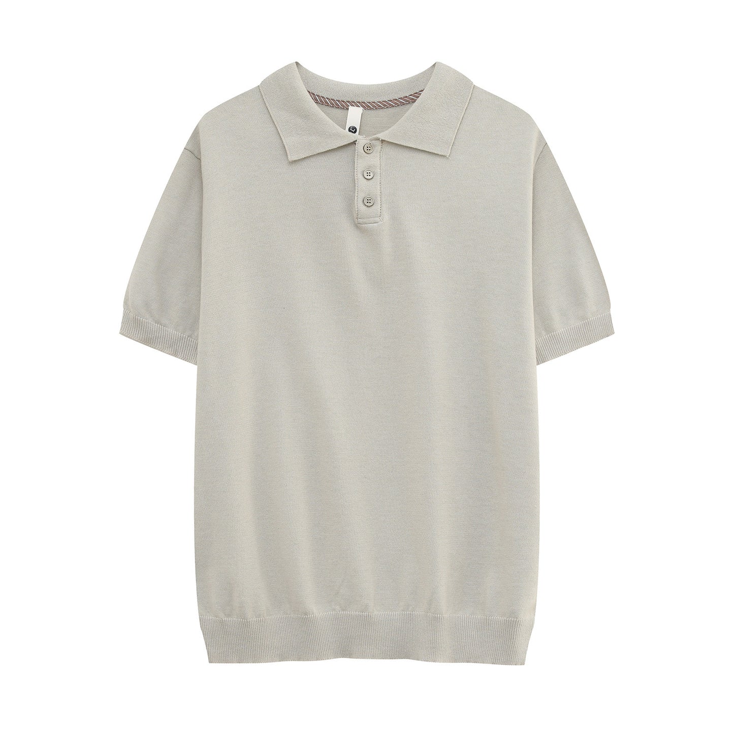 Rib Knit Short Sleeve Polo Shirt WN24990