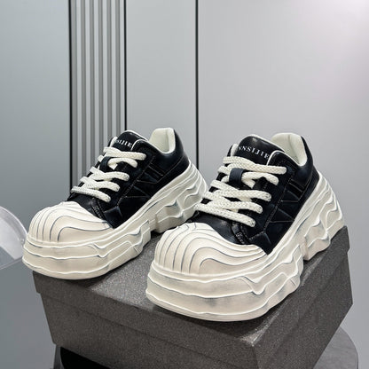 Panel Platform Chunky Sole Sneakers WN24621