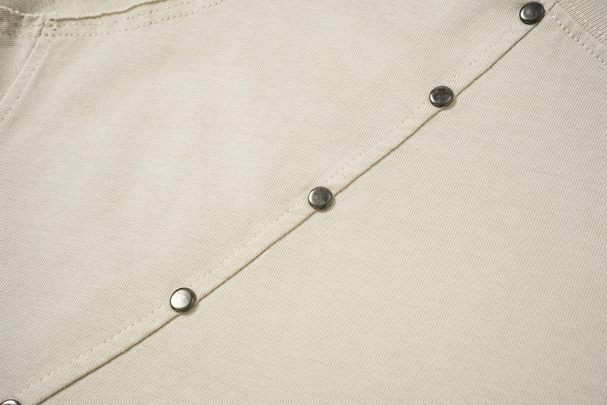 Studs Washed Short Sleeve T-Shirt WN25501