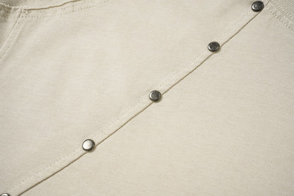 Studs Washed Short Sleeve T-Shirt WN25501
