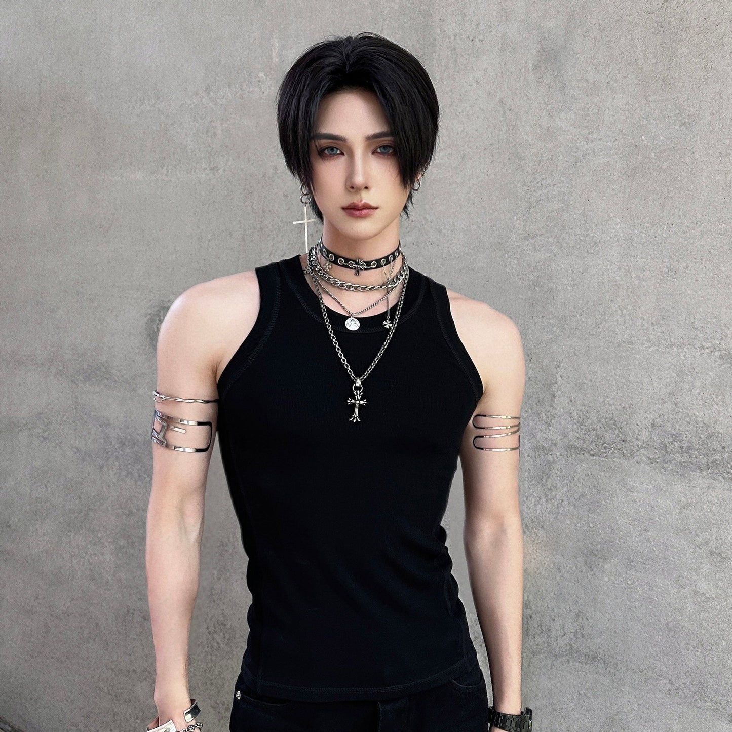 Ribbed Sleeveless Tank Top WN25083