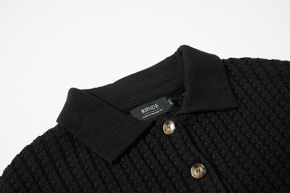 Jacquard Collar Knit Cardigan WN23058